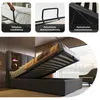 A collage of images showing a bed with storage and its features, and a lifestyle shot of the bed in a bedroom. Náhľad obrázku produktu