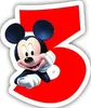 Candele di compleanno numerate di Topolino n. 3 Anteprima dell’immagine prodotto 3