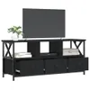 vidaXL Szafka pod TV czarna 102x33x45 cm materiał Podgląd zdjęcia produktu 7