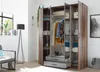 Kleiderschrank Drehtürenschrank - Old Style - Betonoxid - Produktbild-Vorschau 7