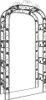 vidaXL Arc de jardin noir 116x45x240 cm Acier Voir les images du produit 1