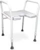 Duschhocker DS 130 ohne Lehne mit Armlehnen und Ausschnitt, Produktbild-Vorschau 1
