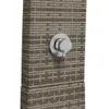 Möbel Gartendusche Grau 55x60x224 cm Poly Rattan und Produktbild-Vorschau 8