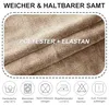 Set aus 2 Samtbezügen für Stühle mit Armlehnen, geeignet Produktbild-Vorschau 4