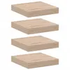 vidaXL Plávajúca polica 4 ks 23x23,5x4 cm materiál na báze Náhľad obrázku produktu 1