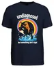 Maglietta da uomo, colore blu navy, con scritta Anteprima dell’immagine prodotto 2