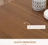 HOMCOM Table à manger pliante et extensible, table de Voir les images du produit 6