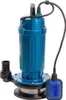 A blue submersible pump with a black hose and a blue float switch is shown against a white background. Podgląd zdjęcia produktu