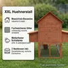 Mucola Hühnerstall Hühnerhaus Kaninchenkäfig Holz Stall Produktbild-Vorschau 2