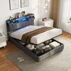 SUNFECILI Polsterbett 140x200 cm,Boxspringbett 140x200,mit Produktbild-Vorschau 1