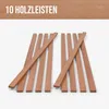 10er-Set Holzleisten - Mahagoni gehobelt - 8 x 25 x 500 mm Produktbild-Vorschau 4