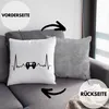 Trendation - Gamer Herzschlag Deko-Kissen mit Füllung 40x40 Produktbild-Vorschau 2