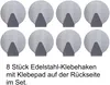 8 x Kleiderhaken Wandhaken Handtuchhaken aus Edelstahl für Produktbild-Vorschau 2