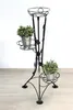 DanDiBo Blumentreppe Metall Schwarz 100 cm Blumenständer Produktbild-Vorschau 1