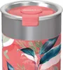 Close-up of the top of a Quokka Boost thermal mug with a floral pattern. Anteprima dell’immagine prodotto