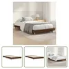 The Living Store Bettgestell Braun Eichen-Optik 90x200 cm Produktbild-Vorschau 1