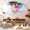 Bild auf Leinwand - Leinwandbild - Auge Regenbogen Wimper Produktbild-Vorschau 7