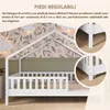 Crazy Pine Letto a Casetta Bianco 90x200 cm – Letto da Anteprima dell’immagine prodotto 4