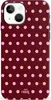 Polka Dots (Burgundy)  - Kompatibel mit iPhone 15 Plus Produktbild-Vorschau 1