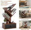 COSTWAY 5-stöckiges Bücherregal mit Schublade, Standregal Produktbild-Vorschau 5