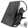 A black Asus AC adapter with its power cord coiled and secured with a velcro strap. A diagram indicating the connector size is shown on the right. Podgląd zdjęcia produktu