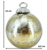Glas Weihnachtskugel gold - B - 8,5 x 10cm Deko-Kugel Produktbild-Vorschau 2
