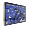 A blue advent calendar with numbered doors and product branding. Produktbild-Vorschau