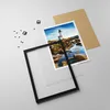 Gerahmtes Poster - Schwarzer Rahmen - Leuchtturm Ufer Wolke Produktbild-Vorschau 4