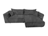 Ecksofa Berlin 255x160 Dunkelgrau CORD mit schlaffunktion Produktbild-Vorschau 3