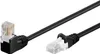 CAT 5e Patchkabel 1x 90° gewinkelt, U/UTP, schwarz Produktbild-Vorschau 1
