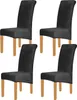 4 Stück XL Velvet Stretch Esszimmerstuhl Hussen - Elasthan Produktbild-Vorschau 1