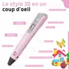Fleau Kids 3D Pen Starter Pack Rose XXL - 150m filament - Voir les images du produit 3