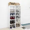 vidaXL Armoires à chaussures 2 pcs. Blanc 27,5x27x102 cm Voir les images du produit 9
