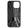The back of a black iPhone case with a grid pattern and a circular logo. Podgląd zdjęcia produktu