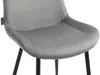 4er Set Esszimmerstühle Victoria Samt grau Produktbild-Vorschau 6