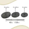 Kurzhantel set 20 KG | Kunststoff mit Hantelstangen Produktbild-Vorschau 15