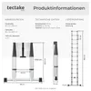 tectake® Aluminium Teleskopleiter 3,85 m, 13 Sprossen Produktbild-Vorschau 5