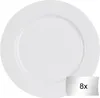A single white dinner plate shown from a top-down perspective. Produktbild-Vorschau