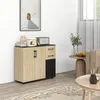 HOMCOM Buffet salon, meuble de rangement avec 3 portes, 2 Voir les images du produit 2