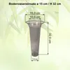 MePla - Bodenvaseneinsatz ø15 / h 32 transparent Produktbild-Vorschau 2