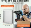 SucceBuy porta di accesso al barbecue 457 x 533 mm, acciaio Anteprima dell’immagine prodotto 2