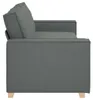 vidaXL 3-Sitzer-Sofa Dunkelgrau 220x78x84 cm Stoff Produktbild-Vorschau 6