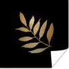 MuchoWow® Poster Gold - Äste - Blatt 75x75 cm - Wand Produktbild-Vorschau 1