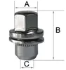 20x Matice kol M14x1.5, 34 mm, plochá podložka, chromované, Náhled obrázku produktu 2