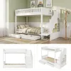 Flieks stapelbed 90x200 cm met 2 lades, kinderbed met trap Productafbeelding-voorbeeld 6