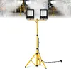 ACXIN 2 Stück LED Fluter Flutlicht mit Gelb Stativ, Produktbild-Vorschau 1
