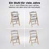 Hochstuhl 4in1 höhenverstellbarer Holzhochstuhl für kinder Produktbild-Vorschau 3