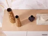 FineBuy, set di 2 vasi decorativi in alluminio dorato, Anteprima dell’immagine prodotto 7