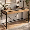 Schreibtisch LOFT PURE Craft Eiche 124 cm 2 Schubladen Produktbild-Vorschau 8