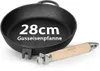 Gusseisen-Pfanne Ø28 cm TIEF Induktion abnehmbarer Produktbild-Vorschau 1
